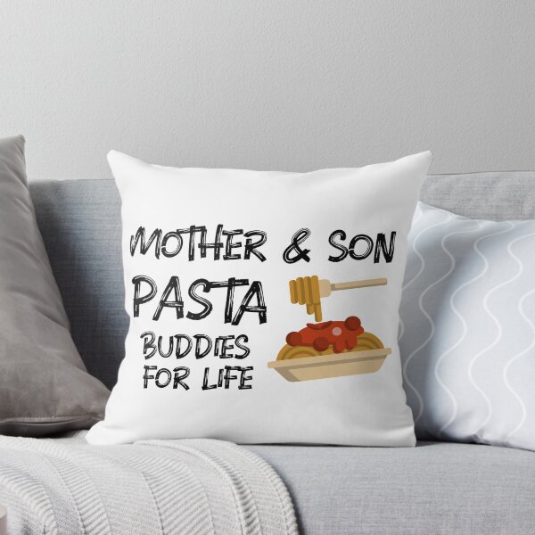 Item preview, Mother & Son Pasta Buddies for Life (Dark Print) designed and sold by vinwin1.