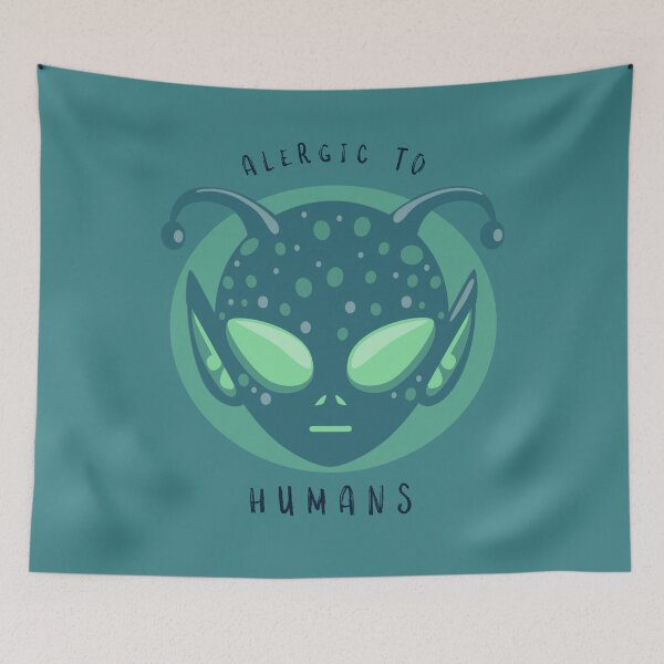 Item preview, Alergic to Humans - Alien Ufo designed and sold by ManiaTeec.