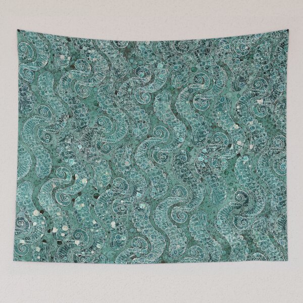 Item preview, Atalia Green Tentacle Pattern designed and sold by OliviaSparrows.