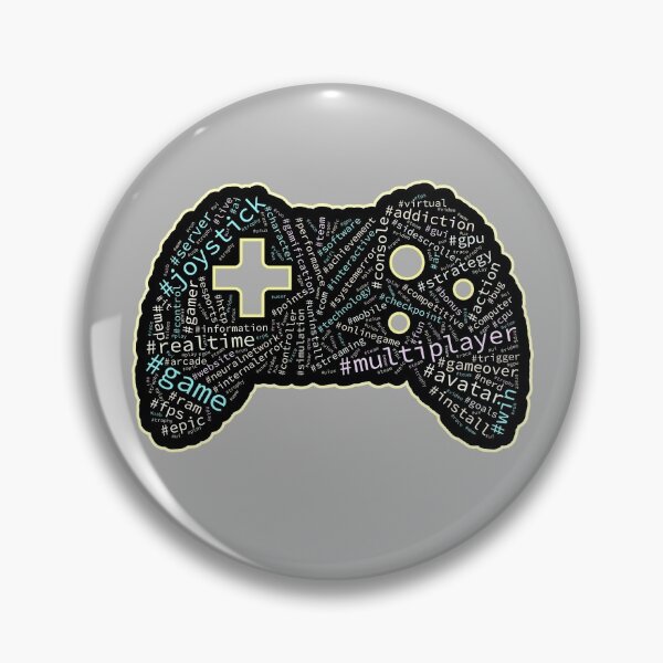 Artikelvorschau, Hashtag Wordcloud Gamer, Word Cloud, Software, Gamification, Computerspiele, Joystick, Gamepad, Grau entworfen und verkauft von Max-Wear.