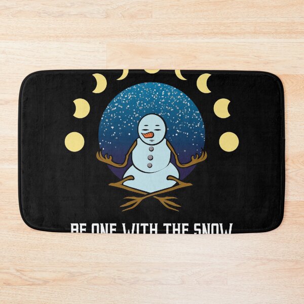 Artikelvorschau, Schneemann meditieren in Lotus Position Geschenk für einen Yogalehrer entworfen und verkauft von Rzelemenz.