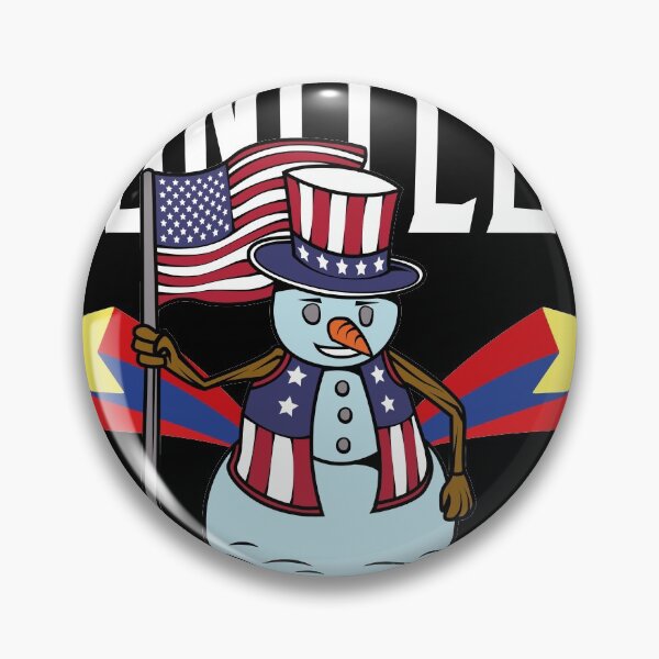 Item preview, Proud American Snowmen Funny Winter American Snowman   designed and sold by Rzelemenz.