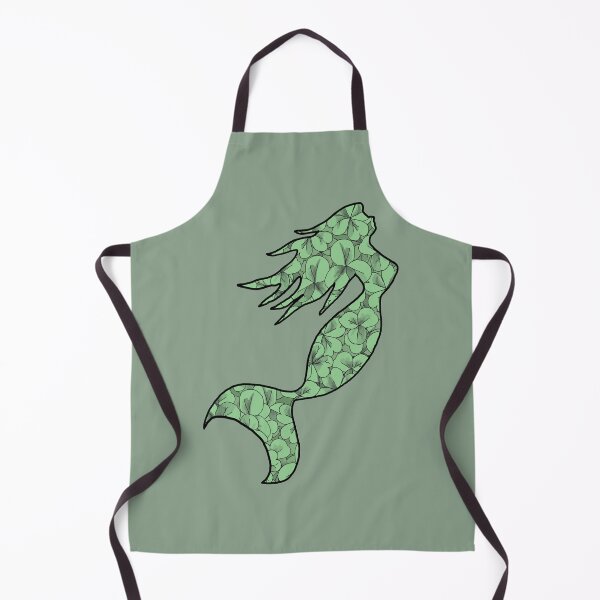 Item preview, Green Flower Mermaid Silhouette designed and sold by CiuriTee.