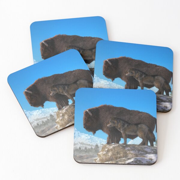 Item preview, Wolf and Buffalo designed and sold by Daniel Eskridge.
