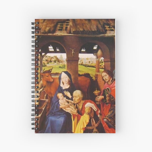 Flemish Painting And Oil Colors Rogier Van Der Weyden. Pittura Fiamminga E I Colori A Olio Rogier Van Der Weyden Spiral Notebook