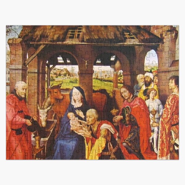 Flemish Painting And Oil Colors Rogier Van Der Weyden. Pittura Fiamminga E I Colori A Olio Rogier Van Der Weyden Jigsaw Puzzle