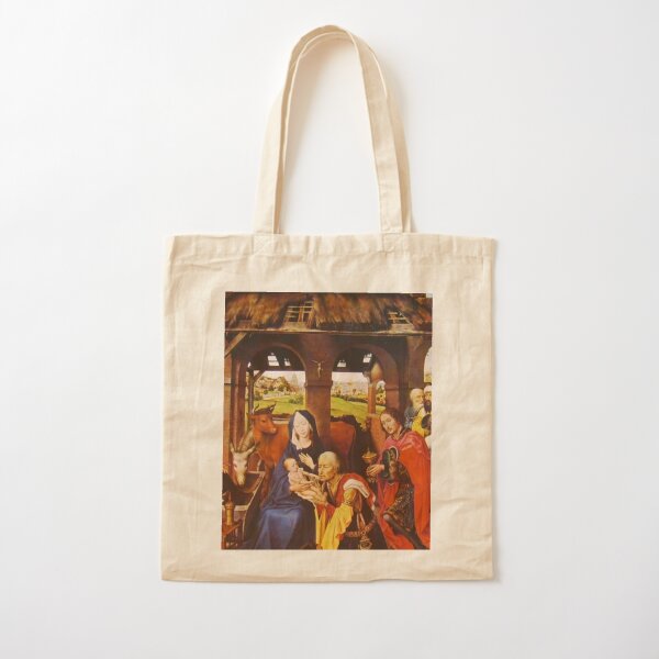 Flemish Painting And Oil Colors Rogier Van Der Weyden. Pittura Fiamminga E I Colori A Olio Rogier Van Der Weyden Cotton Tote Bag