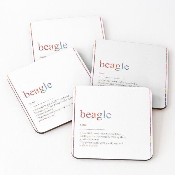 Item preview, BEAGLE 543 Watercolor Map Yoga Quote Definition De designed and sold by vividpixelusa.