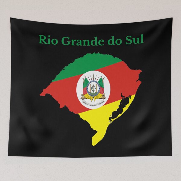 Item preview, Rio Grande do Sul State Map Flag, Brazil designed and sold by marosharaf.