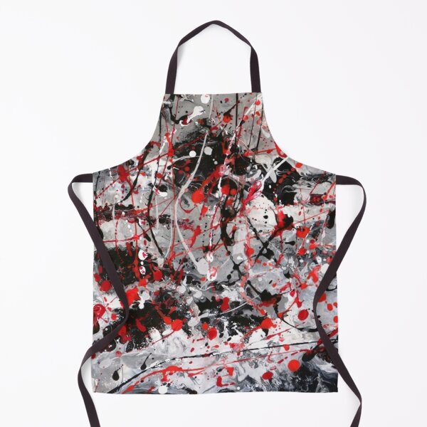 Item preview, Write On, abstract art painting in red, black, grey and white designed and sold by Peter Keresztury.