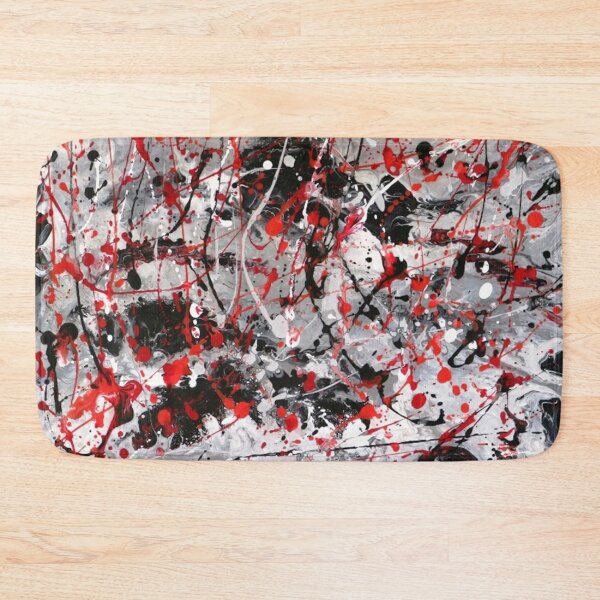 Item preview, Write On, abstract art painting in red, black, grey and white designed and sold by Peter Keresztury.