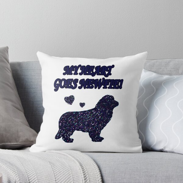 Item preview, Newfoundland Dog Heart Goes Newfie Blue Mosaic designed and sold by Moonyflower.