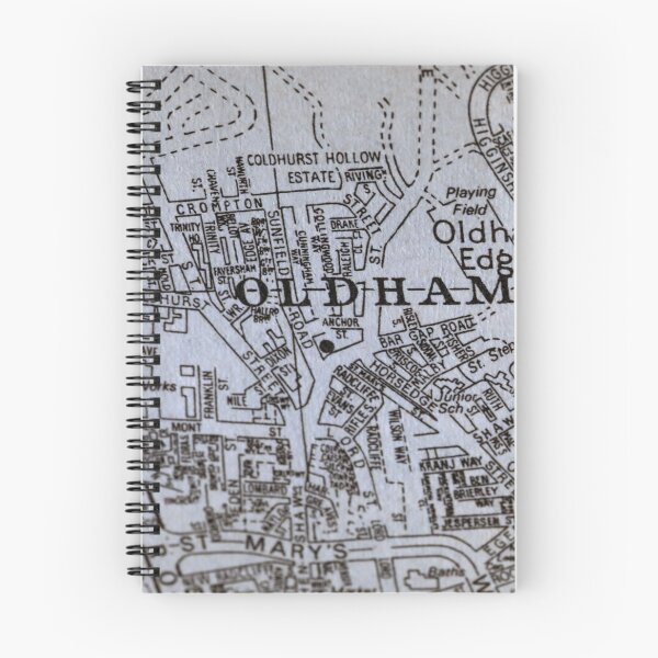 Item preview, Oldham, Manchester Map designed and sold by Local gifts from HotpixUK .
