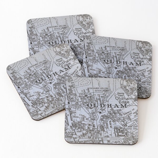 Item preview, Oldham, Manchester Map designed and sold by Local gifts from HotpixUK .