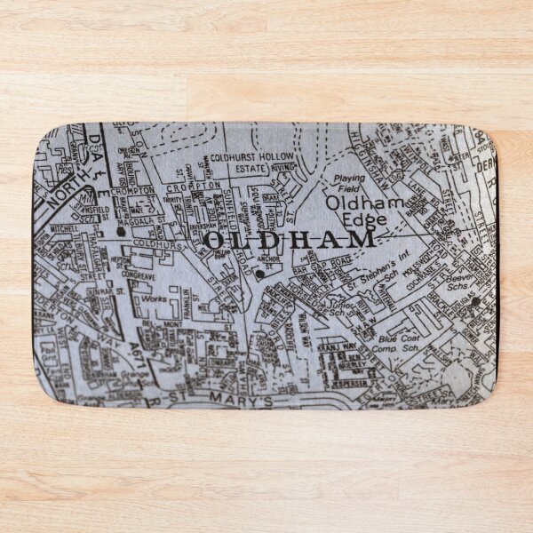 Item preview, Oldham, Manchester Map designed and sold by Local gifts from HotpixUK .