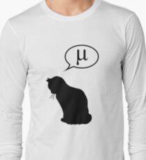 Physics Cat and Friction Coefficient Long Sleeve T-Shirt