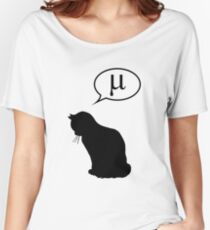 Physics Cat and Friction Coefficient Women's Relaxed Fit T-Shirt