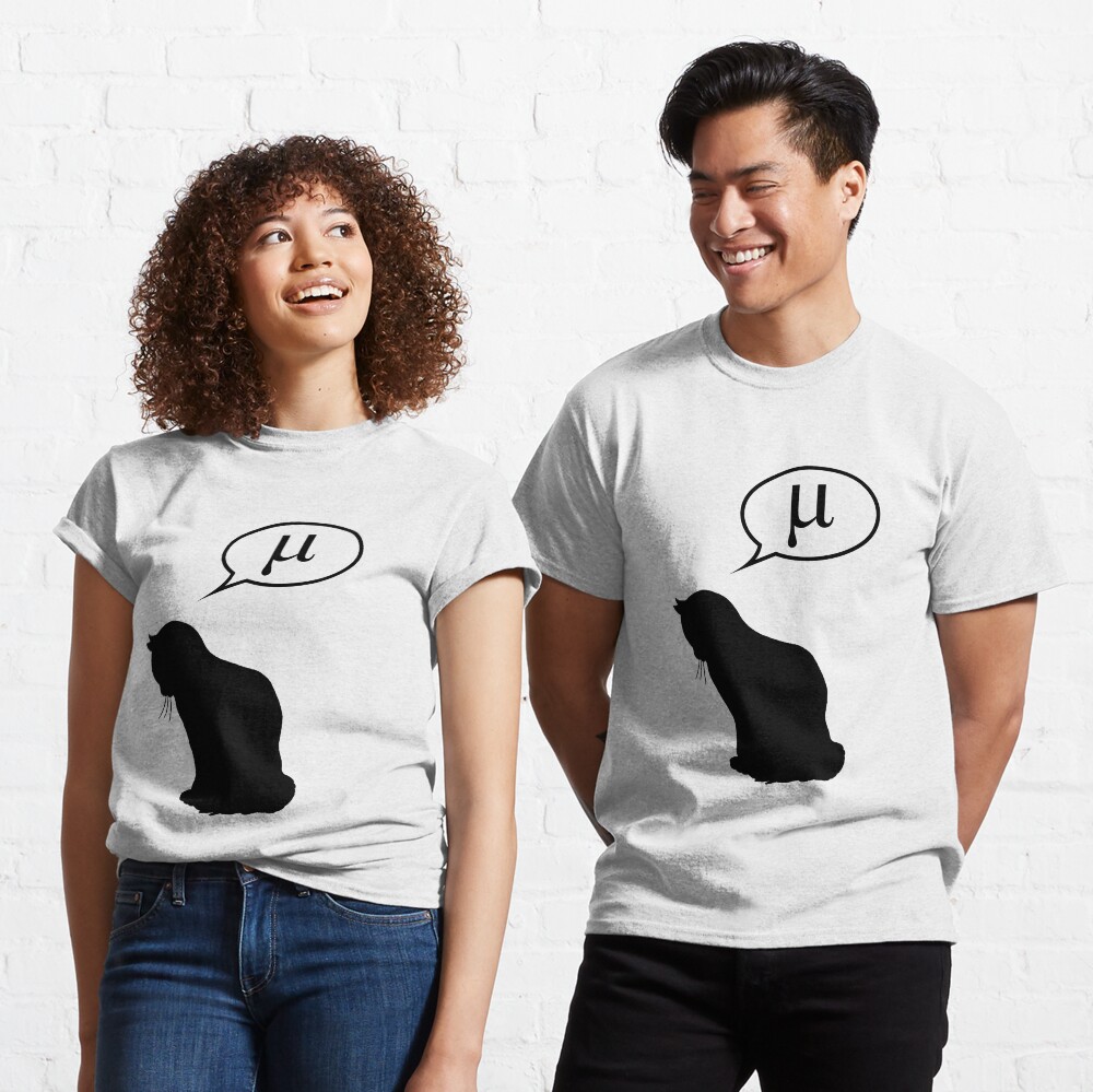 Physics Cat and Friction Coefficient Classic T-Shirt
