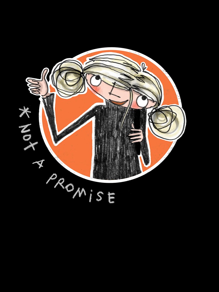 Beatrice Zinker Thumbs Up Pose Not A Promise Design Kids T Shirt