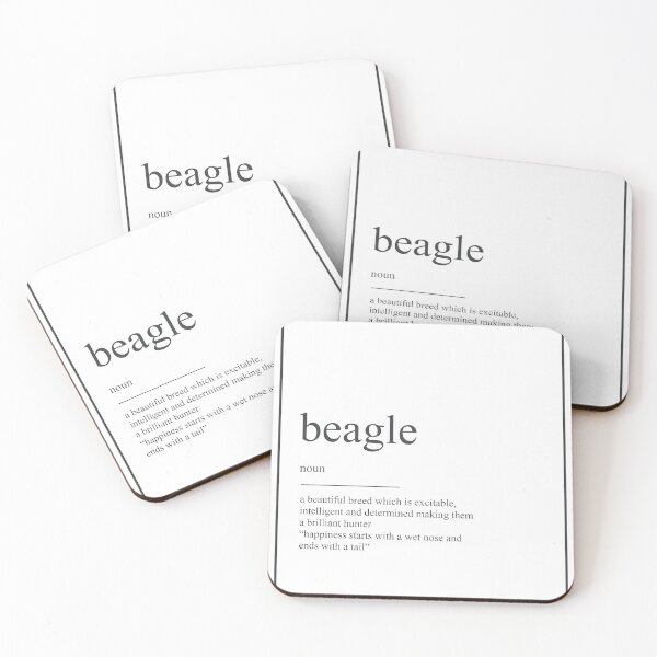 Item preview, Beagle 542 Watercolor Map Yoga Quote Definition De designed and sold by vividpixelusa.