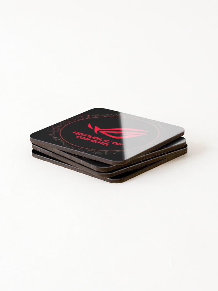 Alternate view of Republic of Gamers - Asus Rog Strix Logotipe Coasters (Set of 4)