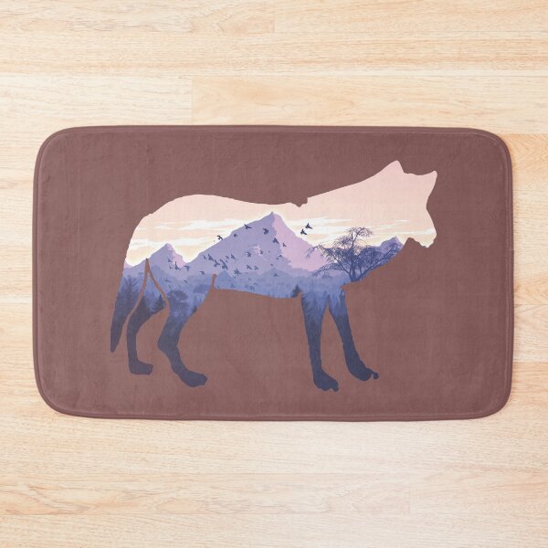 Item preview, Wolf Silhouette Mountain Wilderness designed and sold by ForFunDesigns.