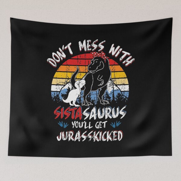 Item preview, Sistasaurus Jurasskicked T-Shirt Dinosaur Women Gift For Sisters Small Big  designed and sold by Dolphin Graphic.