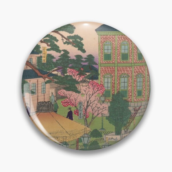 Item preview, 1881 Vintage Japanese Woodblock print of Ueno Park, Tokyo designed and sold by bellatierra.