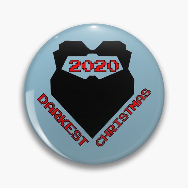 Artikelvorschau, Dunkelste Zeitleiste: Darkest Christmas 2020 – Special Community Festive Edition. Schwarzer böser Bart dunkelste Zeitleiste - rote und schwarze Retro-Arcade-Typografie entworfen und verkauft von Deegital18.