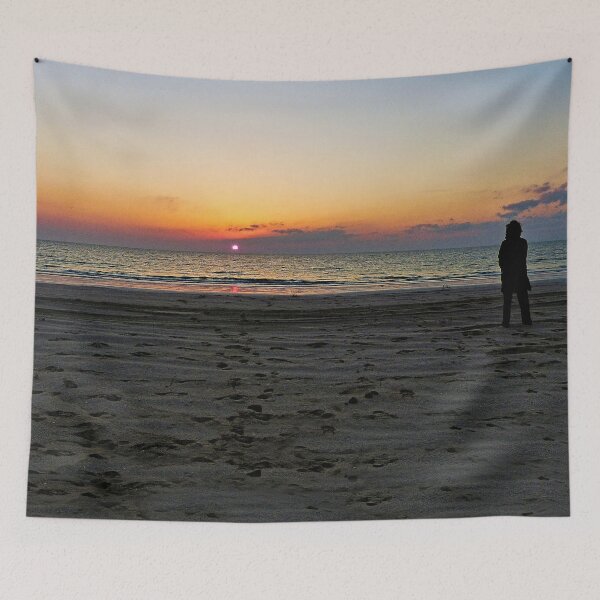 Item preview, Watching Sunset Beach Seascape designed and sold by worldways.