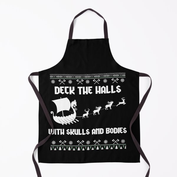 Item preview, Deck The Halls With Skulls And Bodies designed and sold by PrintBrint.
