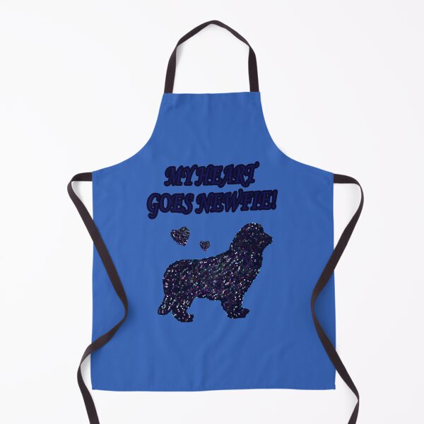 Item preview, Newfoundland Dog Heart Goes Newfie Blue Mosaic designed and sold by Moonyflower.