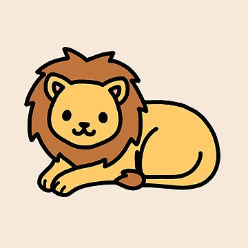 Premium Vector | A cartoon drawing of a lion with a big smile.