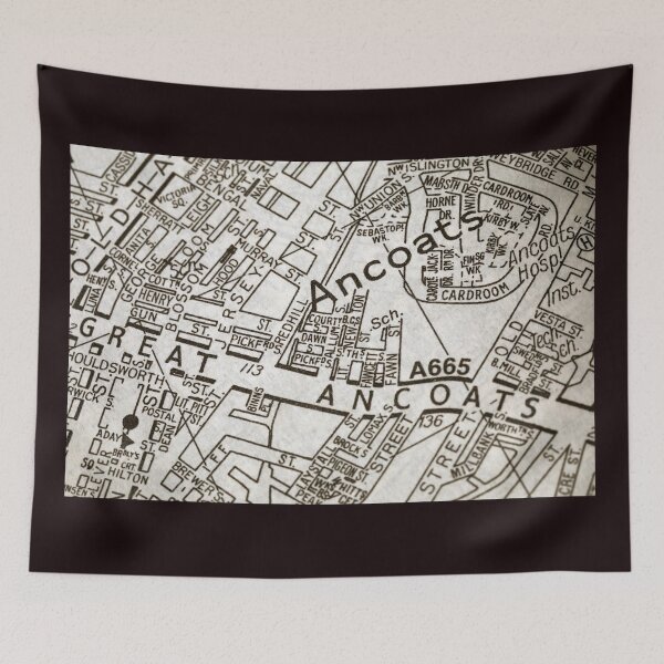 Item preview, Great Ancoats St,Manchester, North West map designed and sold by Local gifts from HotpixUK .