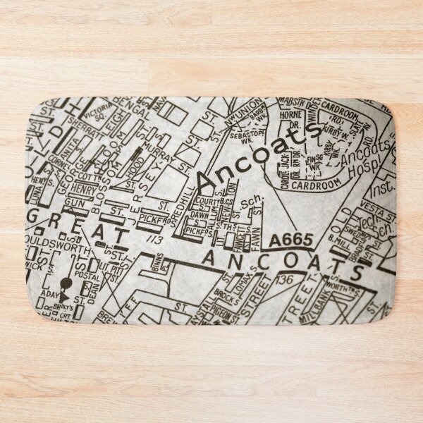 Item preview, Great Ancoats St,Manchester, North West map designed and sold by Local gifts from HotpixUK .