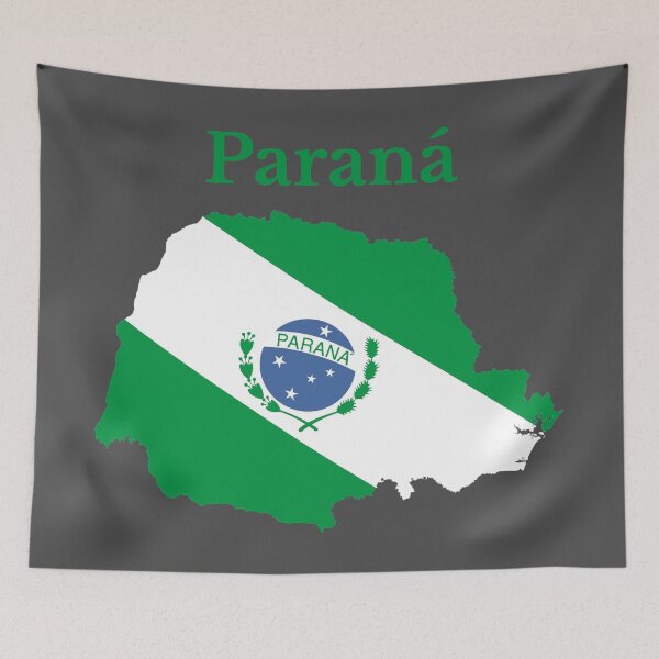 Item preview, Parana State Map Flag, Brazil designed and sold by marosharaf.