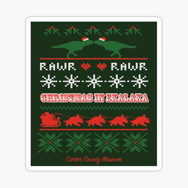 Christmas in Ekalaka Sticker