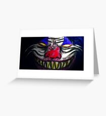 Evil Clow Greeting Card