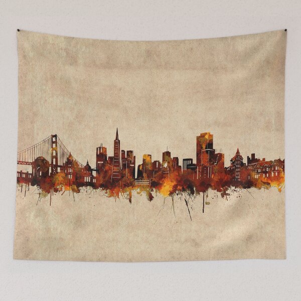 Item preview, san francisco skyline vintage designed and sold by BekimART2.