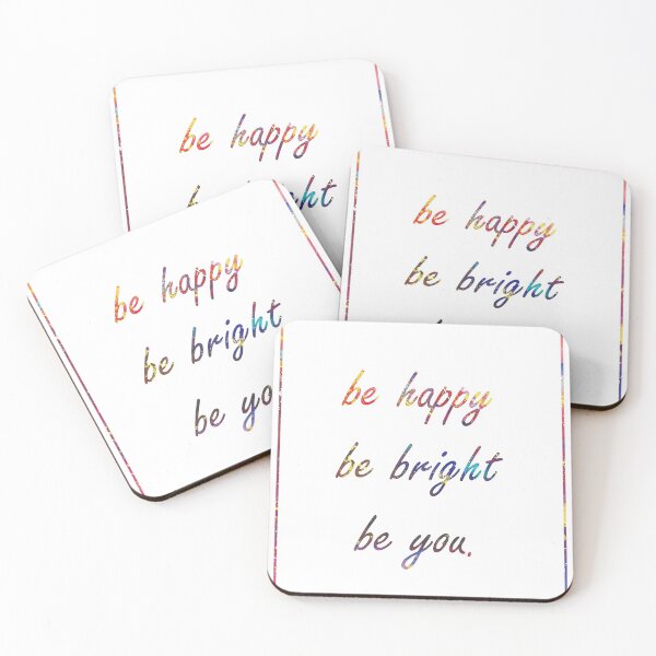 Item preview, BE HAPPY BE BRIGHT BE YOU 536 Watercolor Map Yoga designed and sold by vividpixelusa.
