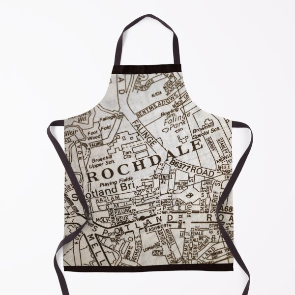 Item preview, Rochdale, Manchester, Lancs Map designed and sold by Local gifts from HotpixUK .
