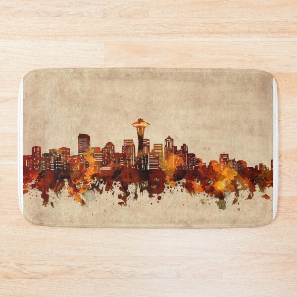 Item preview, seattle skyline vintage designed and sold by BekimART2.