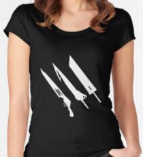 Final Fantasy Swords Women's Fitted Scoop T-Shirt