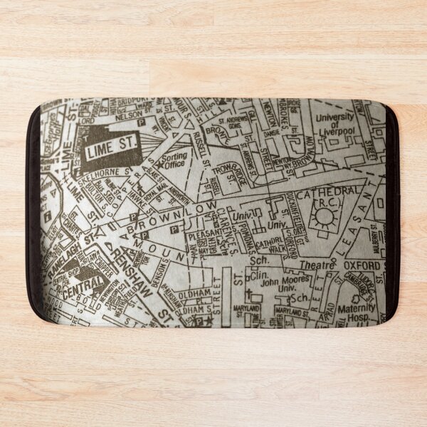Item preview, Liverpool Lime Street, Merseyside map designed and sold by Local gifts from HotpixUK .