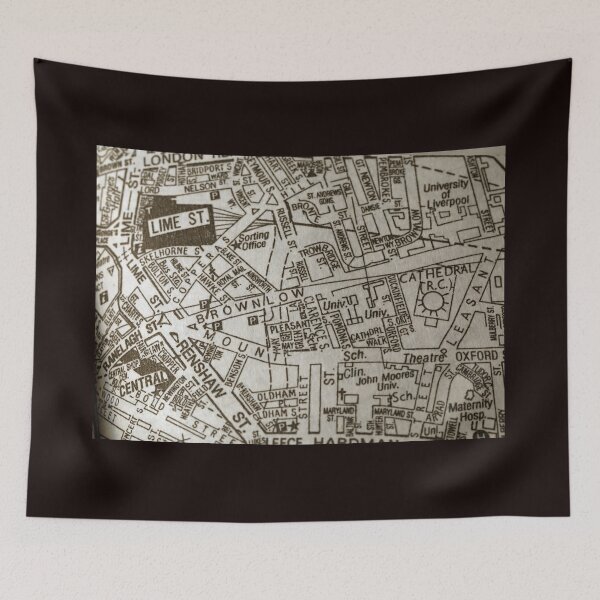 Item preview, Liverpool Lime Street, Merseyside map designed and sold by Local gifts from HotpixUK .