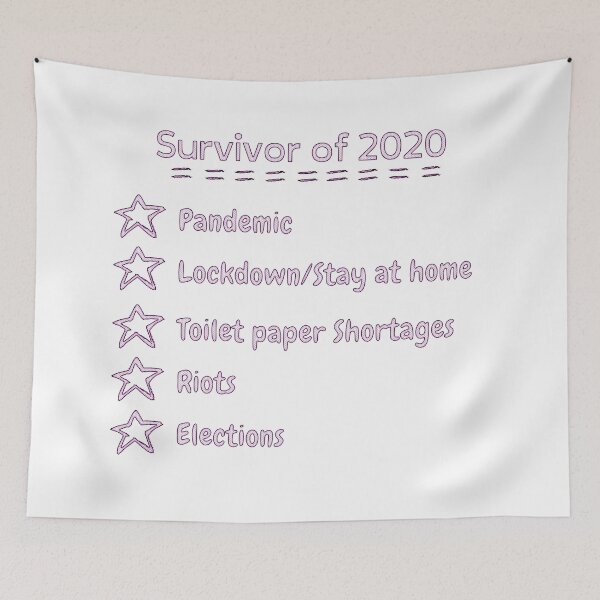 Item preview, Survivor Of 2020 In Purple (if buying sticker, choose medium or large) designed and sold by StormyMuse.