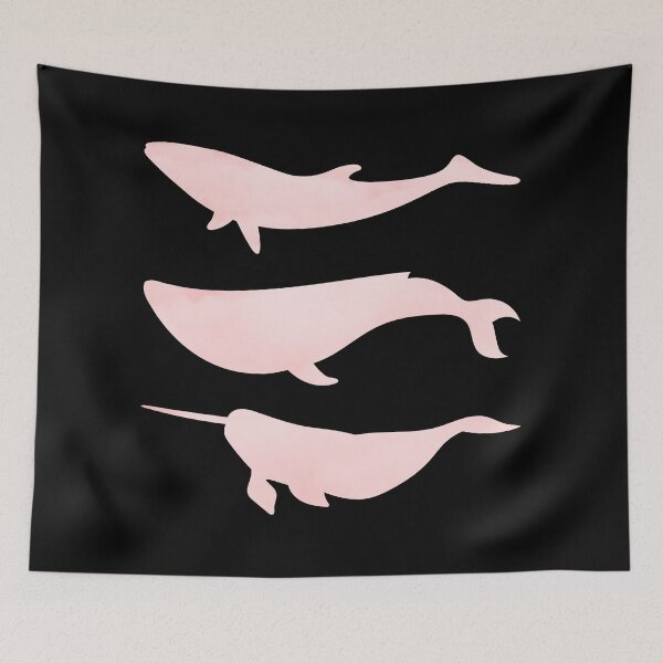 Item preview, Cloudy Pink Whales designed and sold by Hedda Young.