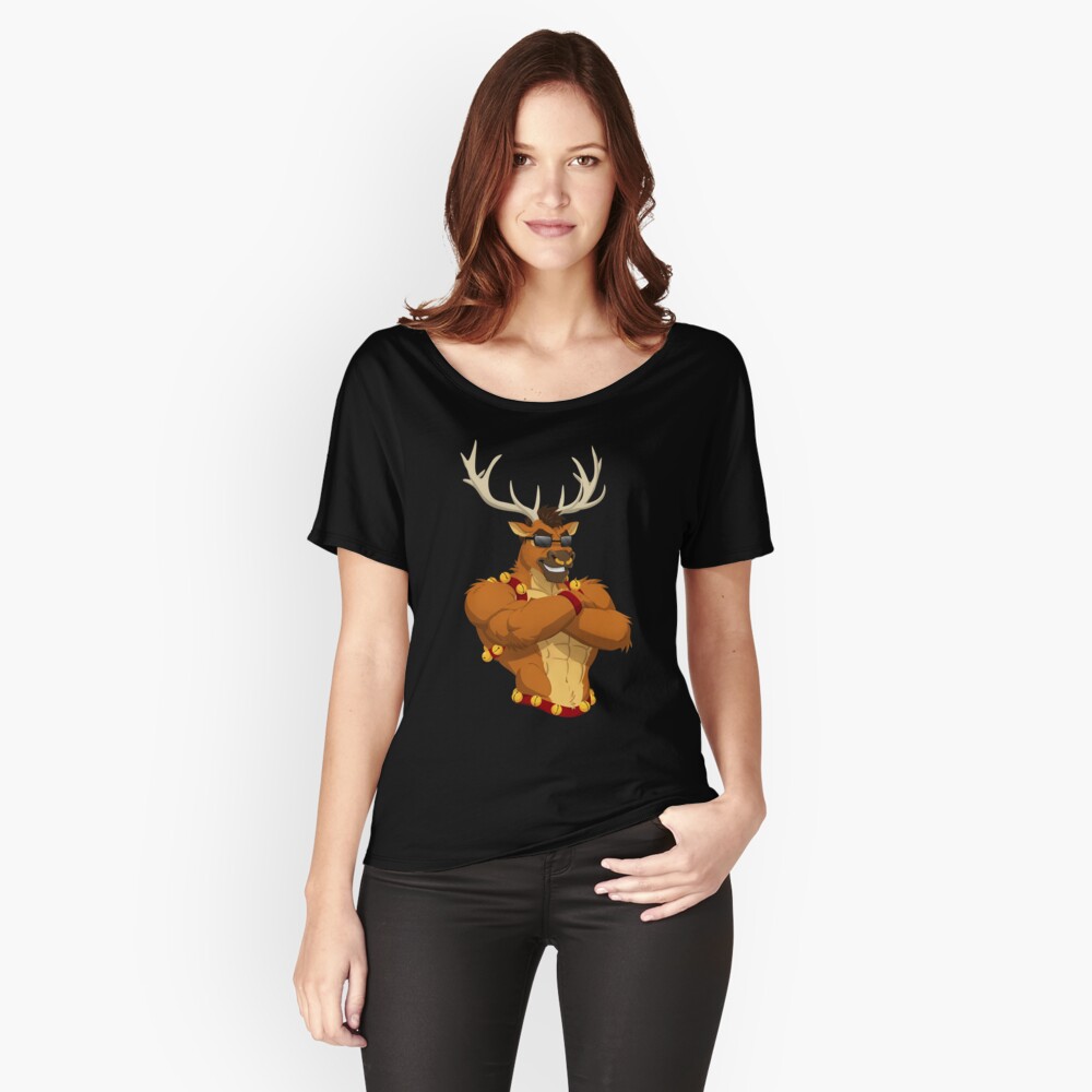 Buff Reindeer Christmas Design Poster for Sale by 99Nightmare99