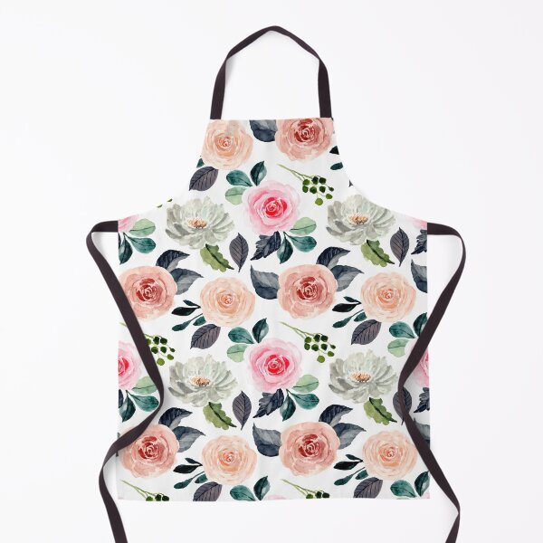 Item preview, Peach Gray and Pink Floral Watercolor designed and sold by thekyngsqueen.
