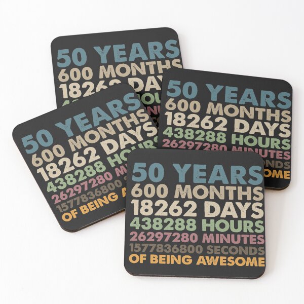 Item preview, 50 Years Of Being Awesome - 50th Birthday Vintage Gift designed and sold by Quirknova.